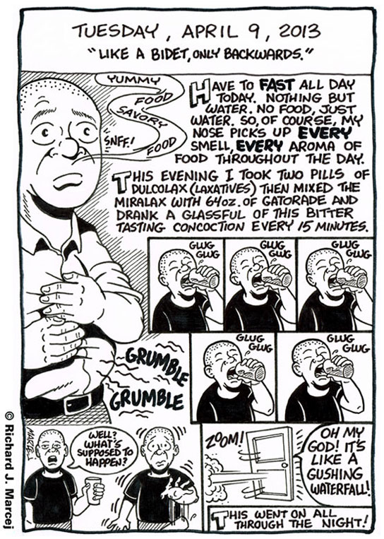 Daily Comic Journal: April 9, 2013: “Like A Bidet, Only Backwards.”