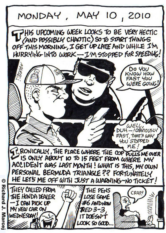 Daily Comic Journal: Monday, May 10, 2010