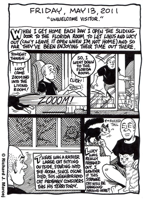 Daily Comic Journal: May 13, 2011: “Unwelcome Visitor.”