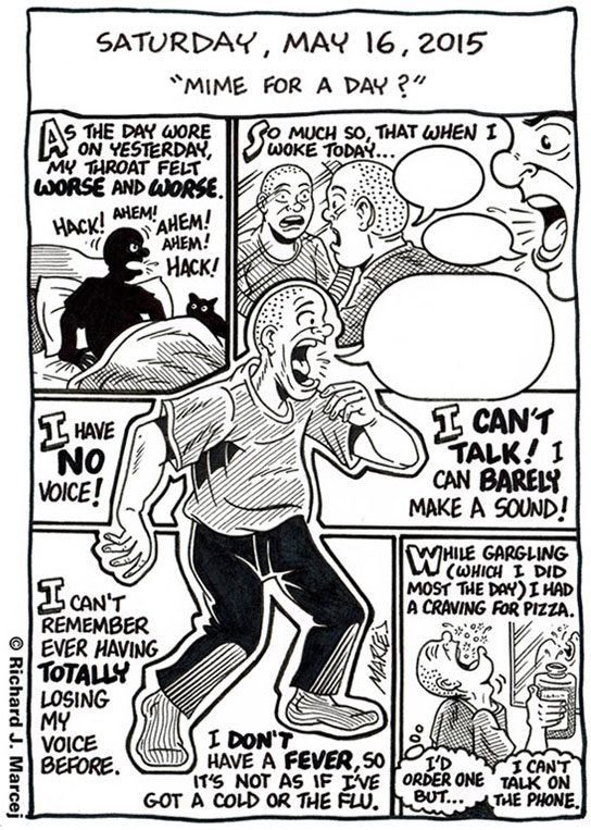 Daily Comic Journal: May 16, 2015: “Mime For A Day?”