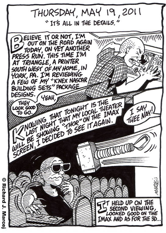 Daily Comic Journal: May 19, 2011: “It’s All In The Details.”