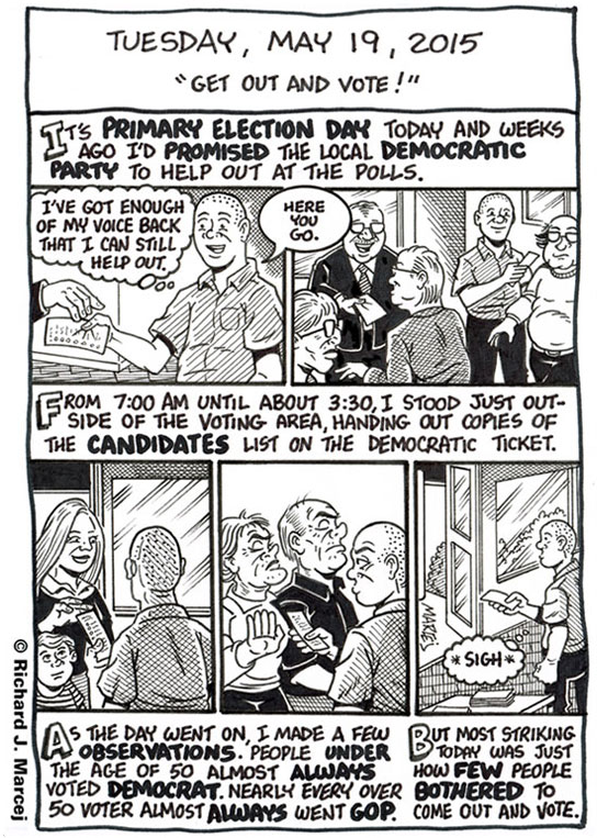 Daily Comic Journal: May 19, 2015: “Get Out And Vote!”