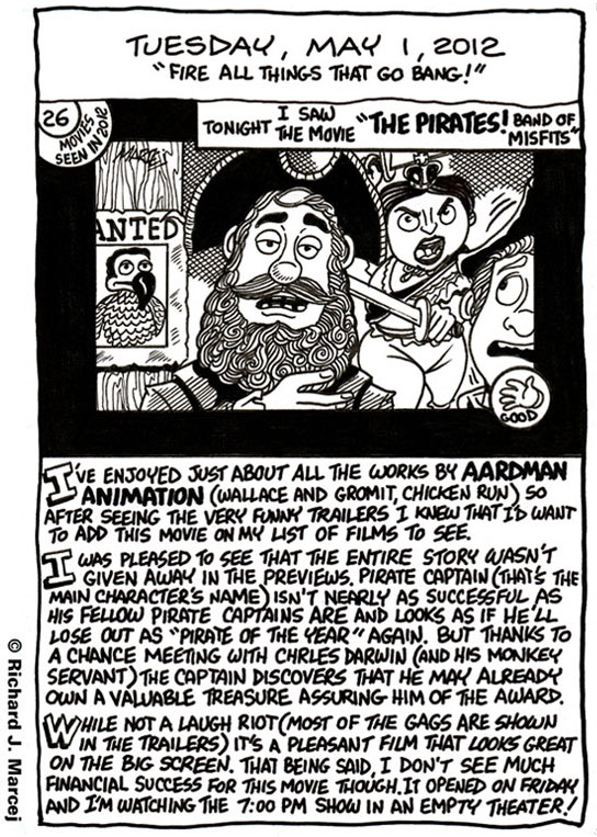 Daily Comic Journal: May 1, 2012: “Fire All Things That Go Bang!”