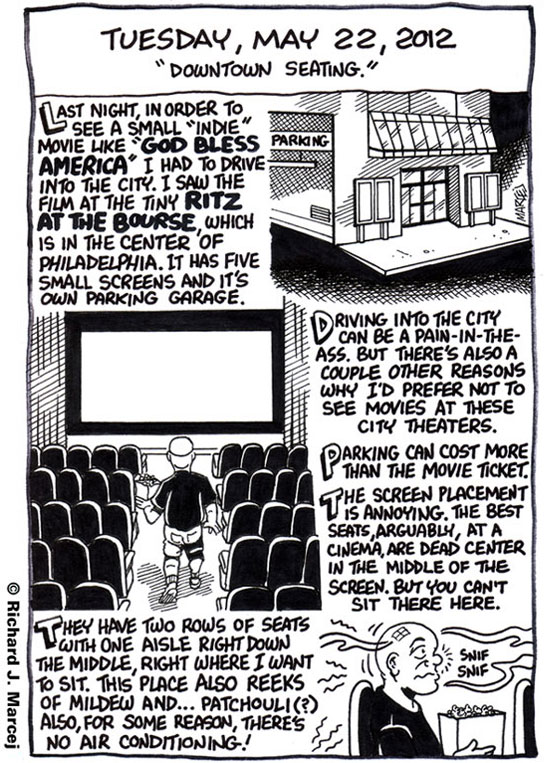 Daily Comic Journal: May 22, 2012: “Downtown Seating.”