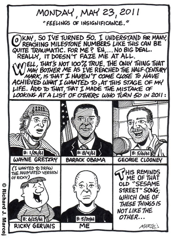 Daily Comic Journal: May 23, 2011: “Feelings Of Insignificance.”