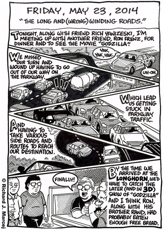 Daily Comic Journal: May 23, 2014: “The Long And (Wrong) Winding Roads.”