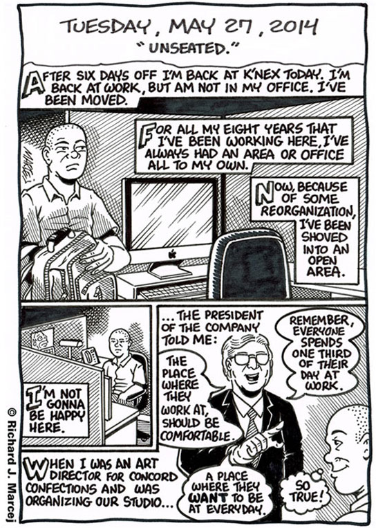 Daily Comic Journal: May 27, 2014: “Unseated.”