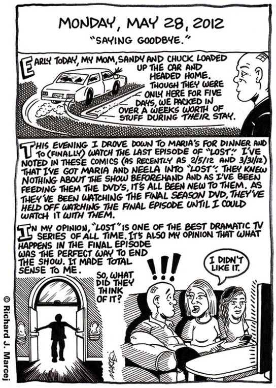 Daily Comic Journal: May 28, 2012: “Saying Goodbye.”