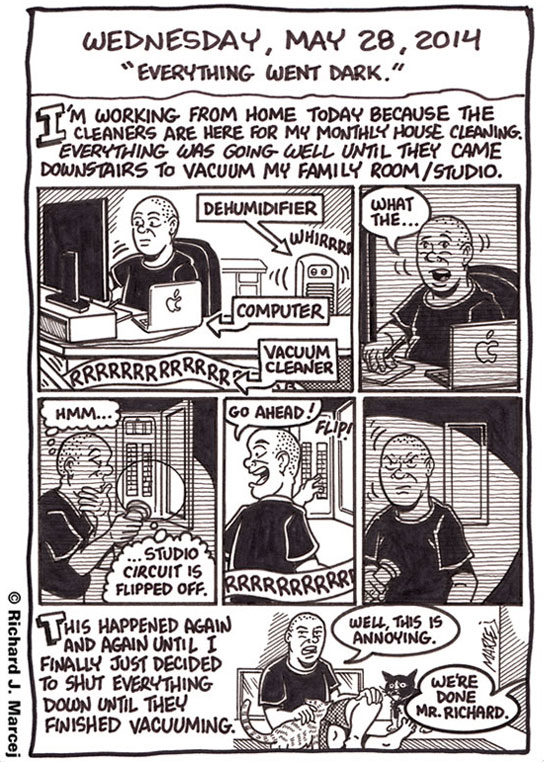 Daily Comic Journal: May 28, 2014: “Everything Went Dark.”