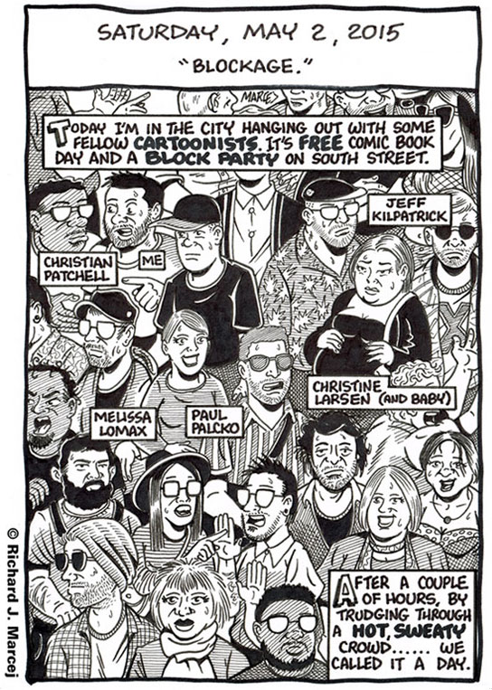 Daily Comic Journal: May 2, 2015: “Blockage.”