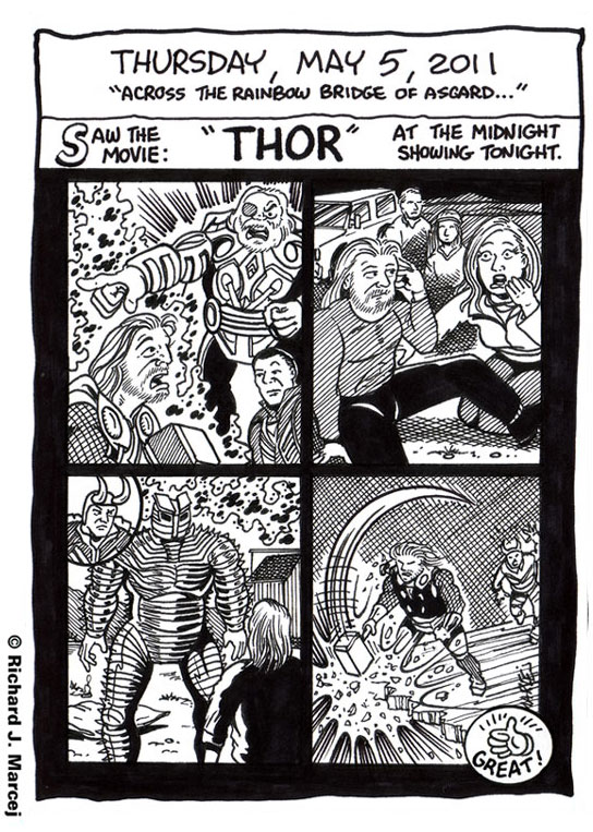 Daily Comic Journal: May 5, 2011: “Across The Rainbow Bridge Of Asgard…”