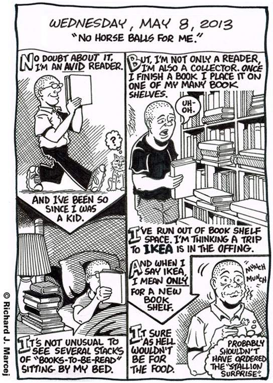 Daily Comic Journal: May 8, 2013: “No Horse Balls For Me.”
