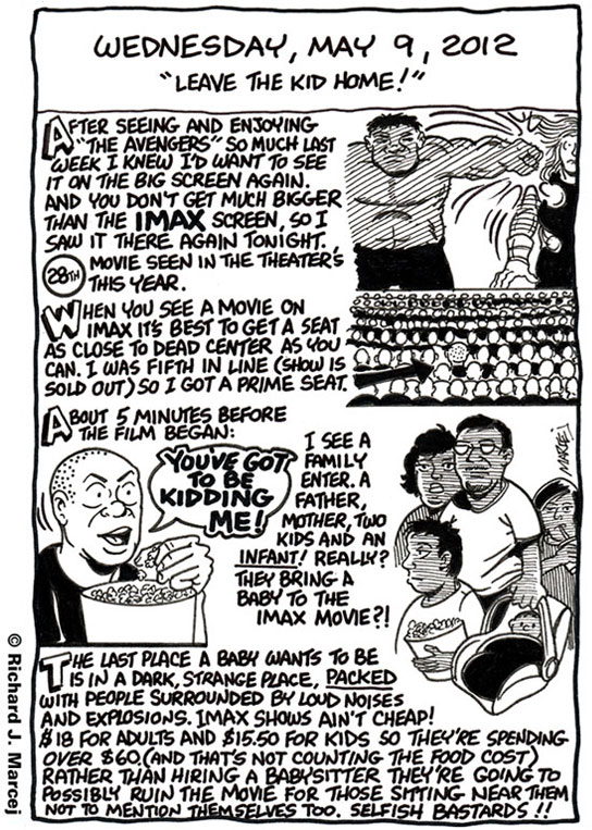 Daily Comic Journal: May 9, 2012: “Leave The Kid Home!”