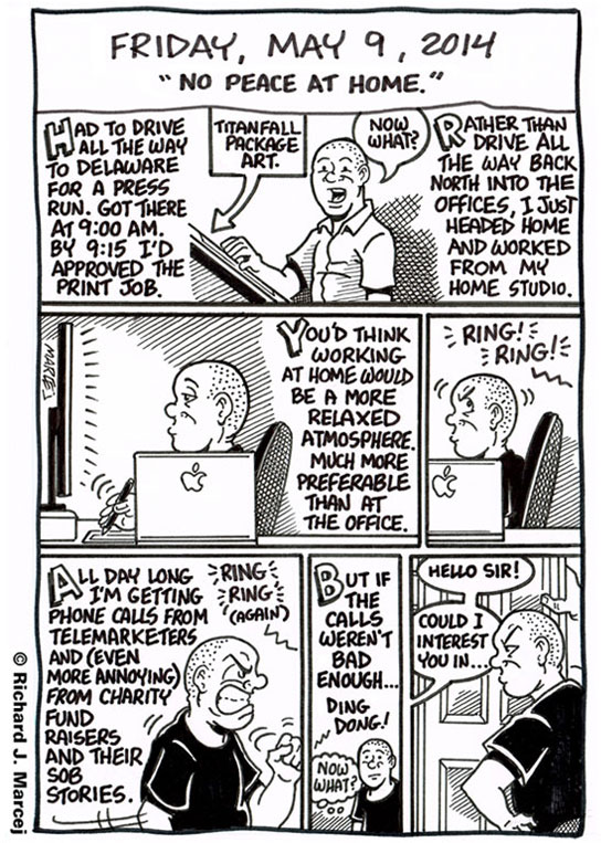 Daily Comic Journal: May 9, 2014: “No Peace At Home.”