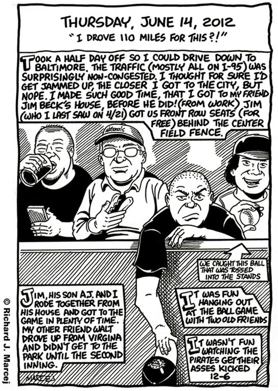 Daily Comic Journal: June 14, 2012: “I Drove 110 Miles For This ?!”