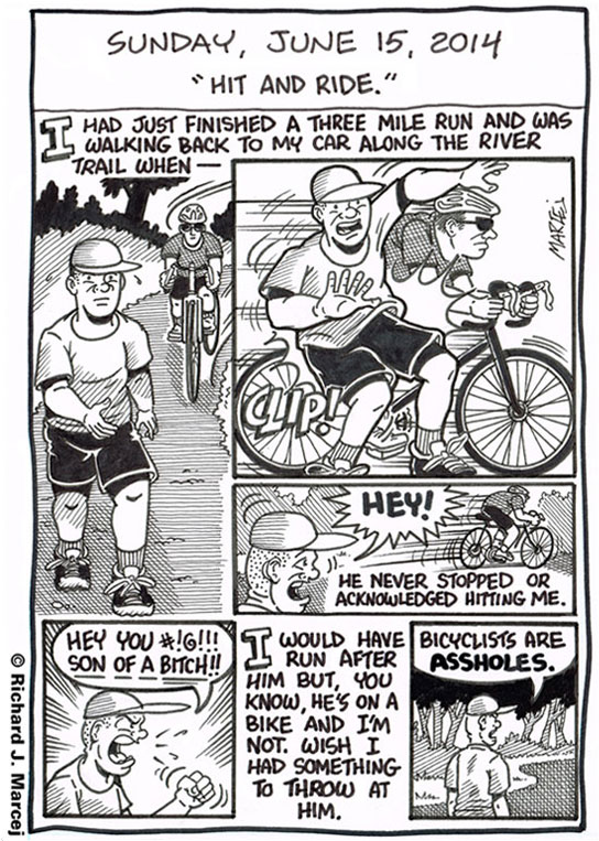 Daily Comic Journal: June 15, 2014: “Hit And Ride.”