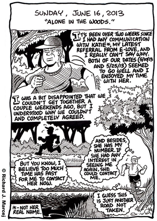 Daily Comic Journal: June 16, 2013: “Alone In The Woods.”