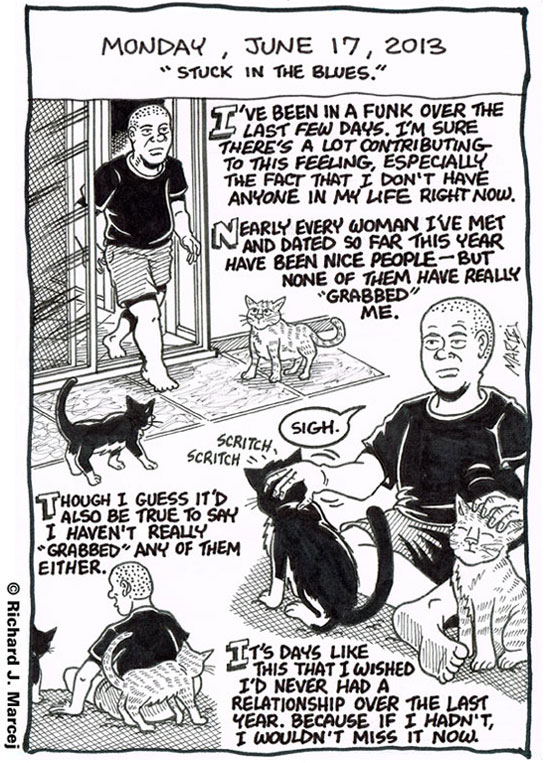 Daily Comic Journal: June 17, 2013: “Stuck In The Blues.”