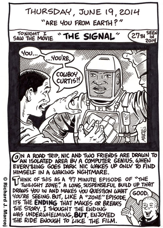 Daily Comic Journal: June 19, 2014: “Are You From Earth?”