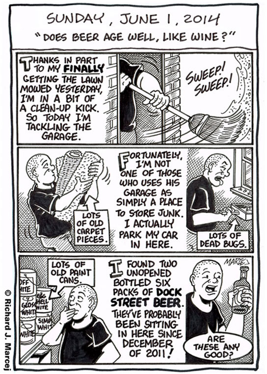 Daily Comic Journal: June 1, 2014: “Does Beer Age Well, Like Wine?”