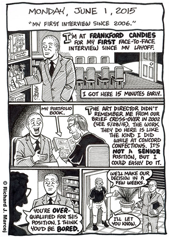 Daily Comic Journal: June 1, 2015: “My First Interview Since 2006.”