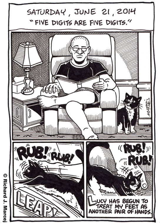 Daily Comic Journal: June 21, 2014: “Five Digits Are Five Digits.”