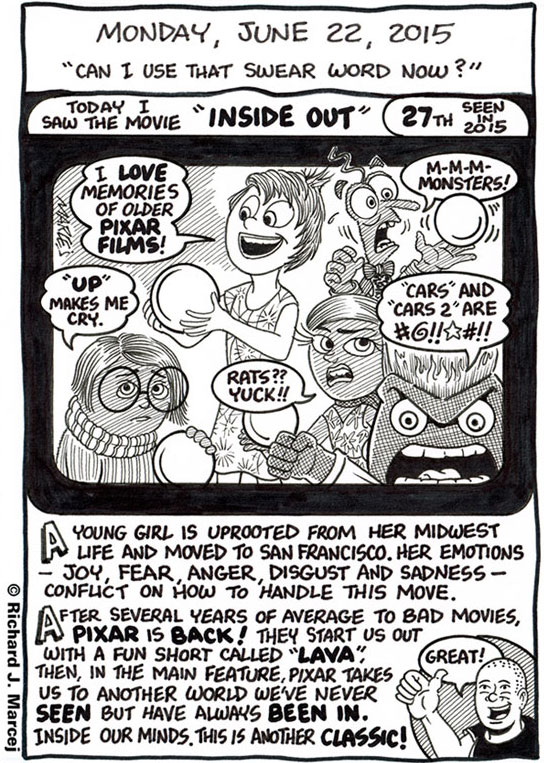 Daily Comic Journal: June 22, 2015: “Can I Use That Swear Word Now?”