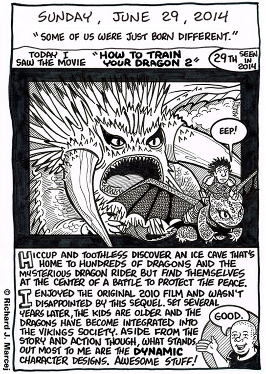 Daily Comic Journal: June 29, 2014: “Some Of Us Were Just Born Different.”