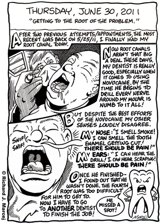 Daily Comic Journal: June 30, 2011: “Getting To The Root Of The Problem.”