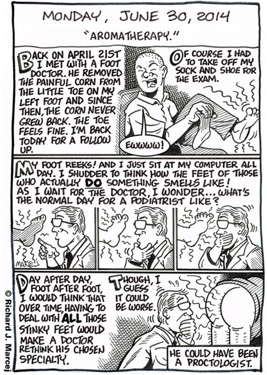 Daily Comic Journal: June 30, 2014: “Aromatherapy.”