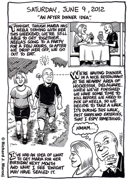 Daily Comic Journal: June 9, 2012: “An After Dinner Idea.”