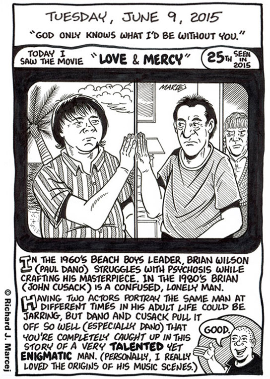 Daily Comic Journal: June 9, 2015: “God Only Knows What I’d Be Without You.”