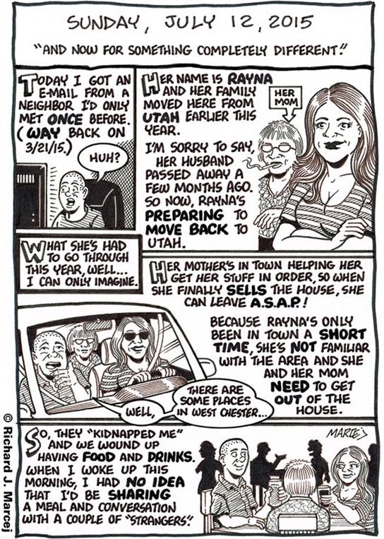 Daily Comic Journal: July 12, 2015: “And Now For Something Completely Different.”