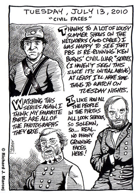 Daily Comic Journal: July 13, 2010: “Civil Faces.”