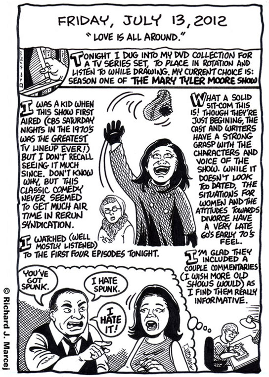 Daily Comic Journal: July 13, 2012: “Love Is All Around.”