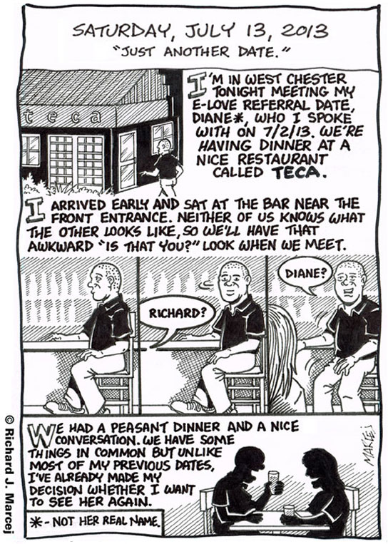 Daily Comic Journal: July 13, 2013: “Just Another Date.”