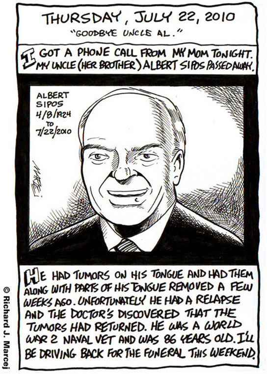 Daily Comic Journal: July 22, 2010: “Goodbye Uncle Al.”