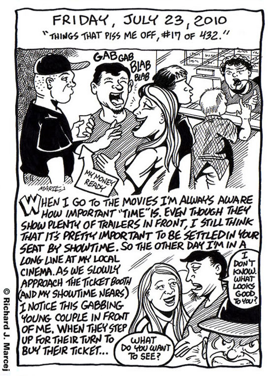 Daily Comic Journal: July 23, 2010: “Things That Piss Me Off, #17 Of #432.”