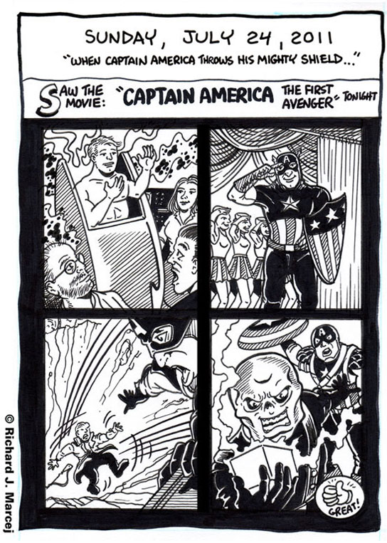 Daily Comic Journal: July 24, 2011: “When Captain America Throws His Mighty Shield…”