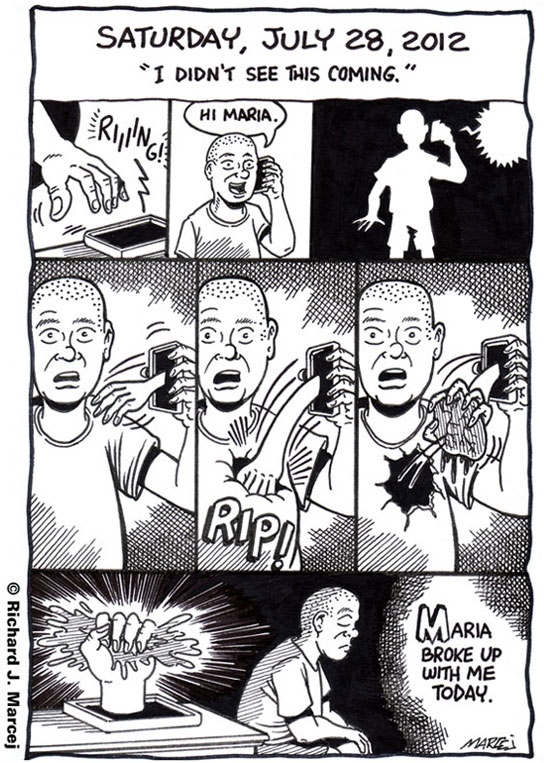 Daily Comic Journal: July 28, 2012: “I Didn’t See This Coming.”