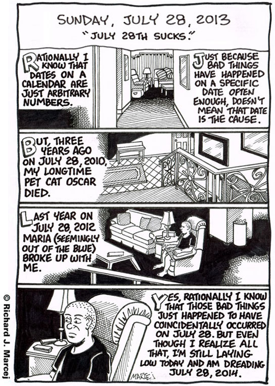 Daily Comic Journal: July 28, 2013: “July 28th Sucks.”