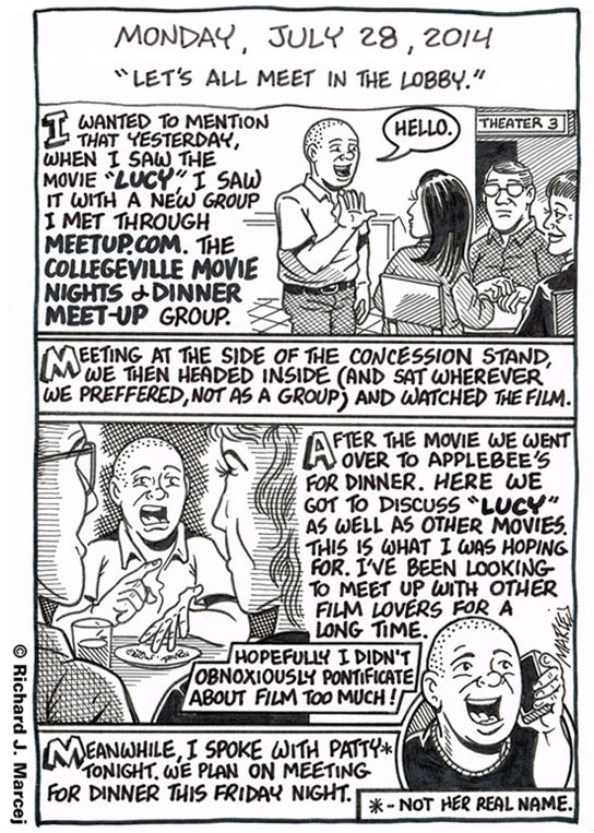 Daily Comic Journal: July 28, 2014: “Let’s All Meet In The Lobby.”