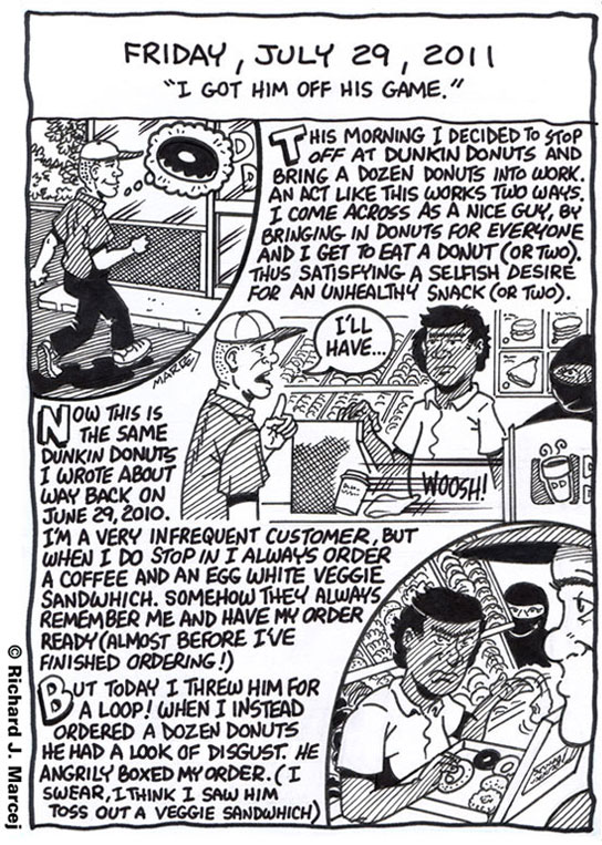 Daily Comic Journal: July 29, 2011: “I Got Him Off His Game.”