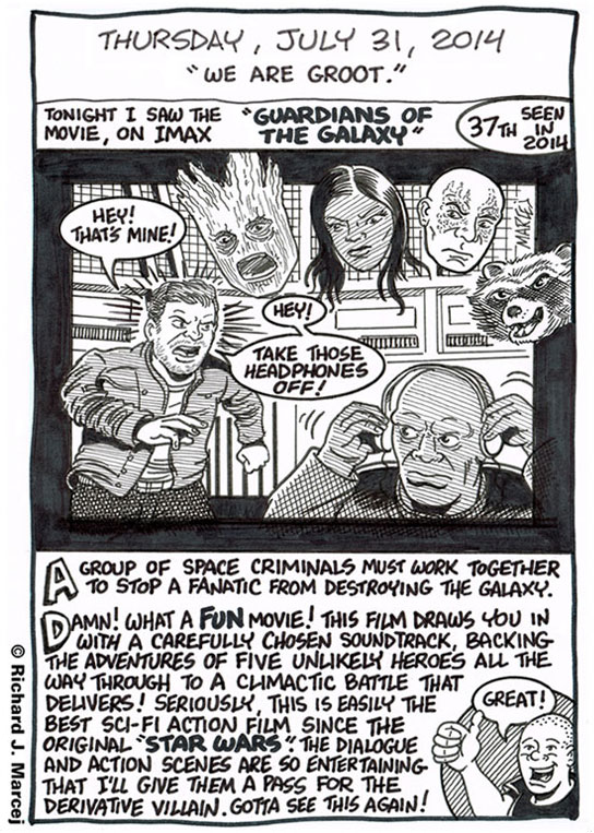 Daily Comic Journal: July 31, 2014: “We Are Groot.”