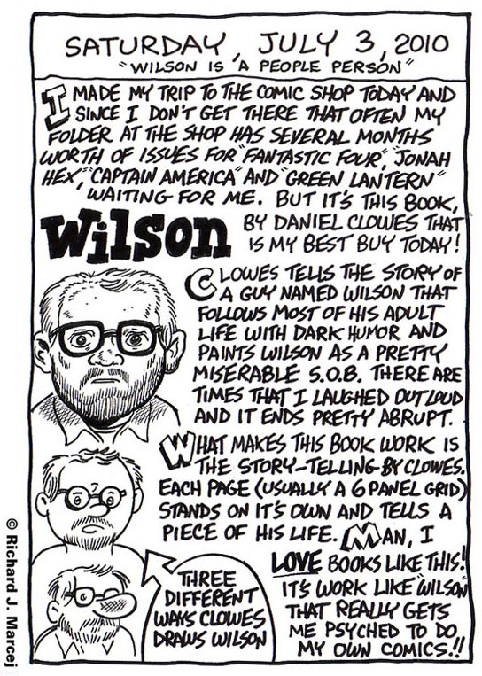 Daily Comic Journal: July 3, 2010: “Wilson Is A People Person.”