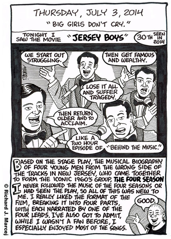 Daily Comic Journal: July 3, 2014: “Big Girls Don’t Cry.”