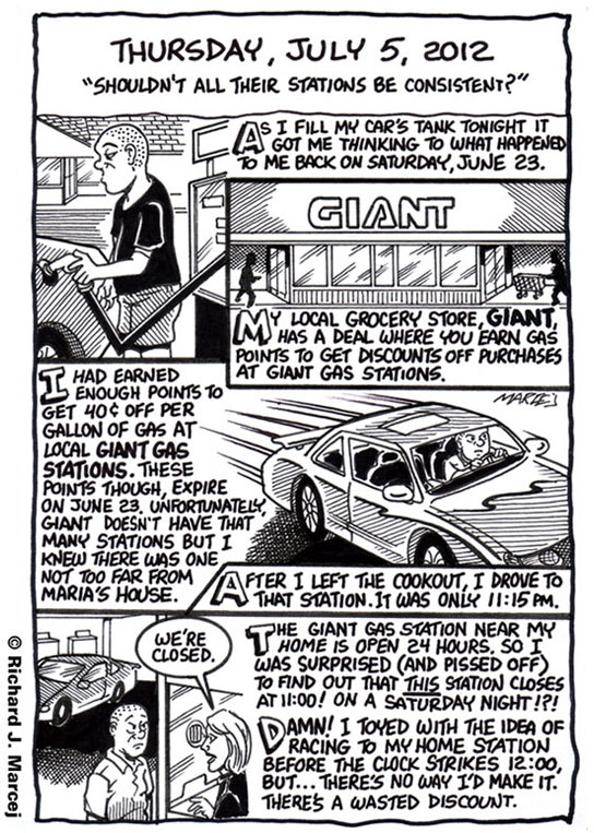 Daily Comic Journal: July 5, 2012: “Shouldn’t All Their Stations Be Consistent?”