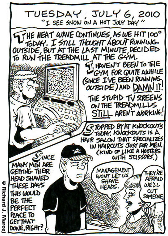 Daily Comic Journal: July 6, 2010: “I See Snow On A Hot July Day.”