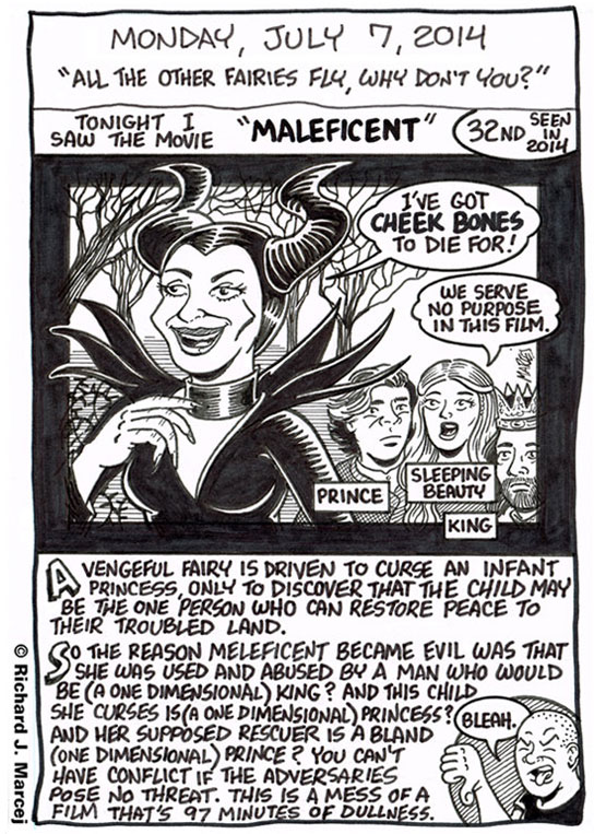 Daily Comic Journal: July 7, 2014: “All The Other Fairies Fly, Why Don’t You?”