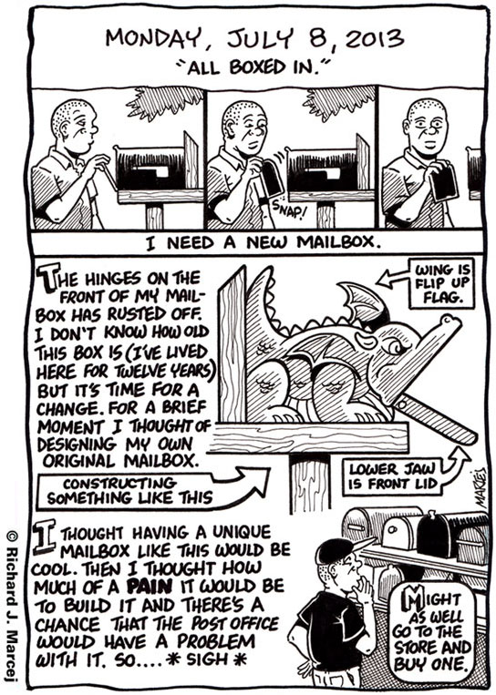 Daily Comic Journal: July 8, 2013: “All Boxed In.”